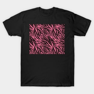 Modern Animal Skin Pattern Zebra T-Shirt